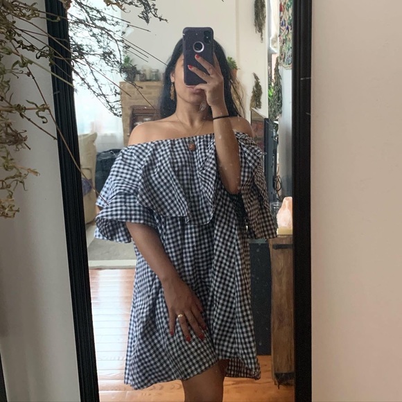 STRAPLESS DRESS XS FOR SALE PICNIC PATTERN BLACK - Picture 3 of 5